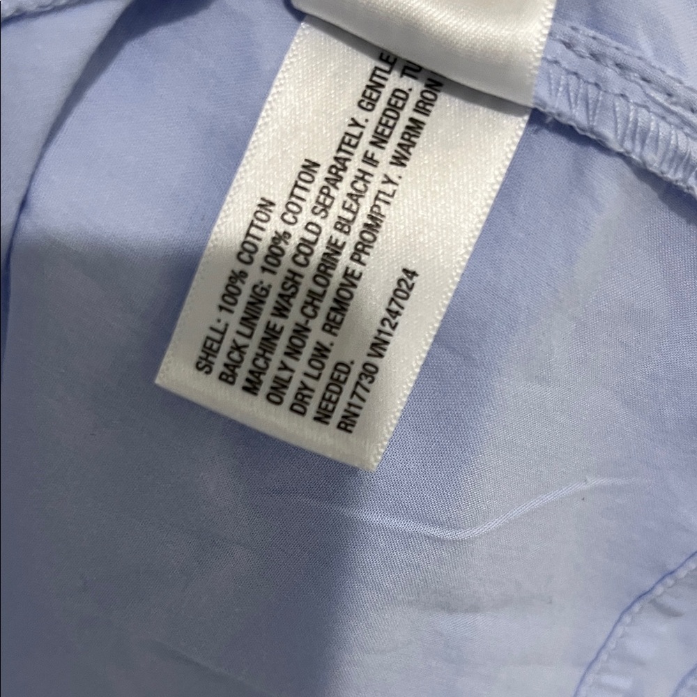 Universal Thread Light Blue Tie-Front Button-Up m… - image 5